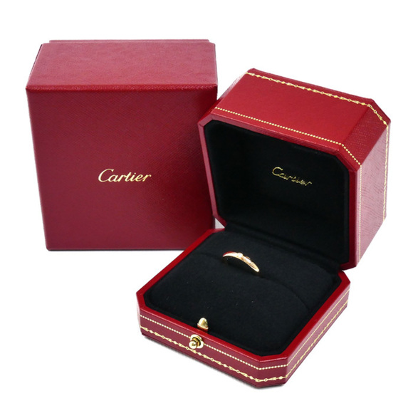 CARTIER 18k Gold Diamond Ring - Picture 8 of 8